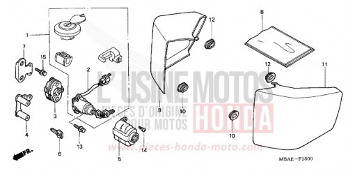 SIDE COVER VT750CY de 2000